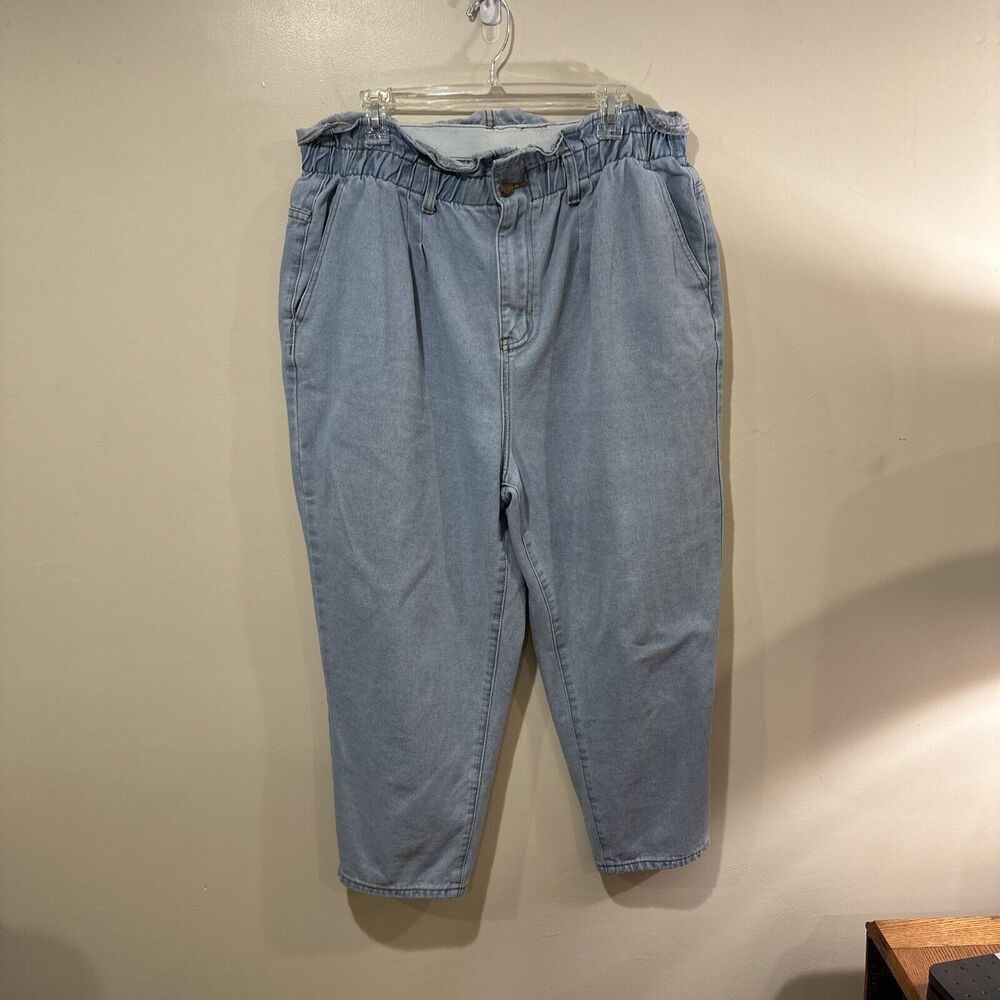 Paperbag waist jeans Size 3X SHEIN